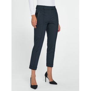 Enkellange broek haakjessluiting Van BASLER blauw