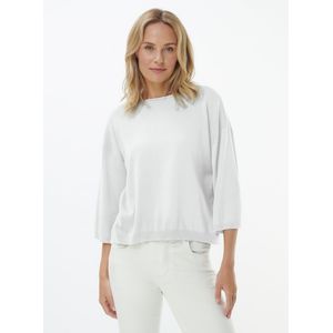 Trui ronde hals gemaakt 100% SUPIMA® katoe Van Peter Hahn wit