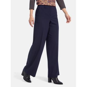 Wide Fit-broek pasvorm Cornelia Van Peter Hahn blauw
