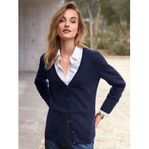 Vest scheerwol en kasjmier Van include blauw