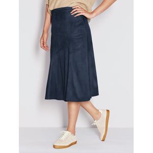 Rok in godetstijl Van Peter Hahn blauw