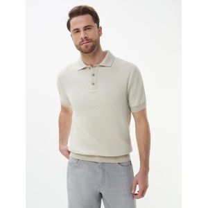 Gebreide polo Van Louis Sayn beige