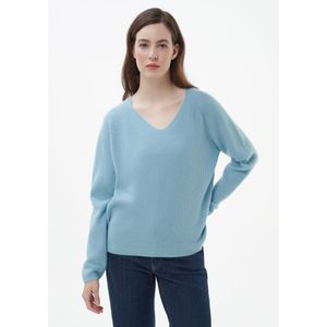 Trui V-hals Van Peter Hahn blauw