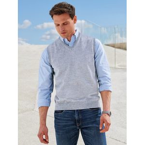 Slip-over 100% scheerwol Van Peter Hahn grijs