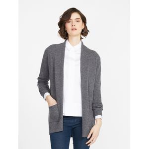 Lang vest 100% scheerwol Van Peter Hahn grijs