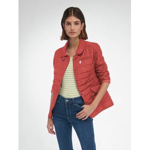 Gewatteerde jas knoopsluiting Van Peter Hahn rood