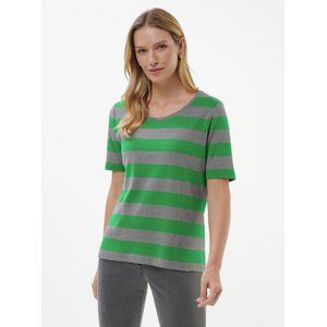 Shirt ronde hals Van Peter Hahn groen