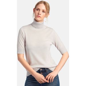 Coltrui 100% scheerwol korte mouwen Van Peter Hahn beige