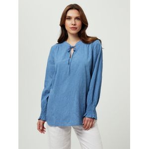 Blouse Van Peter Hahn blauw