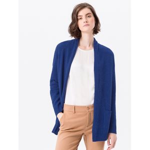 Lang vest 100% scheerwol Van Peter Hahn blauw