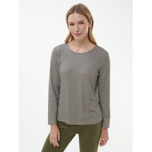 Shirt ronde hals Van Peter Hahn beige