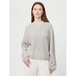 Trui ronde hals 100% kasjmier Van include grijs