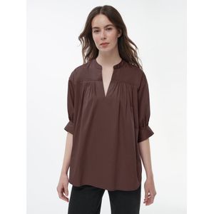 Blouse Van Peter Hahn bruin