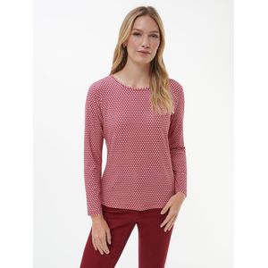 Shirt ronde hals Van Peter Hahn rood