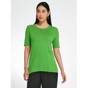 Trui ronde hals en korte mouwen Van Peter Hahn groen