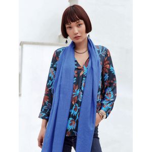 Bluse mit 3/4uroy jurk Van Peter Hahn blauw