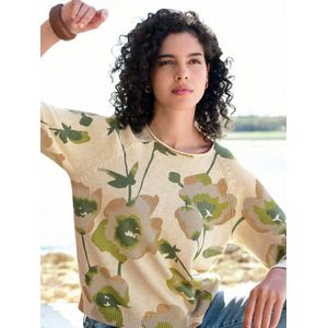 Trui ronde hals Van Peter Hahn multicolour