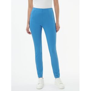 Enkellange jersey broek pasvorm Sylvia Van Peter Hahn blauw