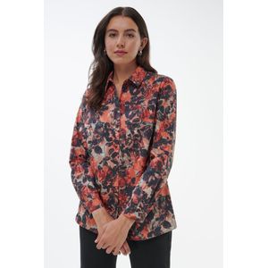 Blouse lange mouwen Van Anna Aura grijs