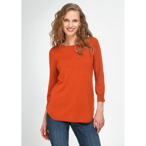 Trui ronde hals en 3/4-mouwen Van Peter Hahn oranje