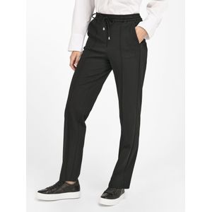 Jersey broek pasvorm Cornelia Van Peter Hahn zwart