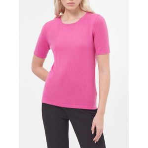 Trui ronde hals en korte mouwen Van Peter Hahn pink