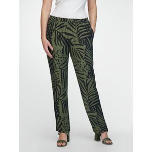 Broek bladprint Van Emilia Lay groen