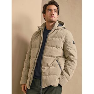 Doorgestikt cordjack Van CALAMAR beige