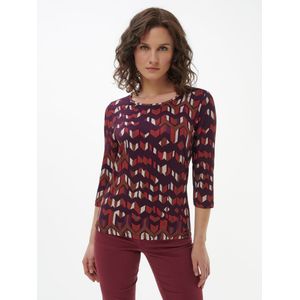 Shirt ronde hals Van Peter Hahn rood