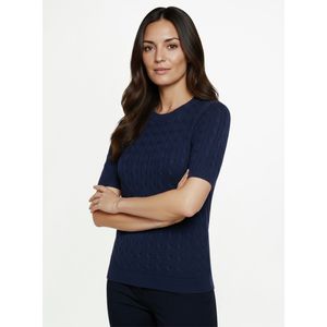 Trui ronde hals Van Peter Hahn blauw