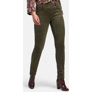 Broek zonder sluiting pasvorm Sylvia Van Peter Hahn groen