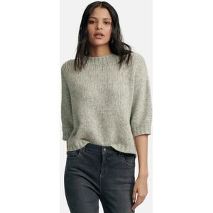 Trui ronde hals en korte mouwen Van Inkadoro grijs