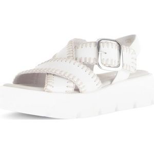 Platform sandaal Van Gabor wit