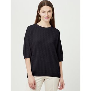 Trui ronde hals Van Peter Hahn zwart