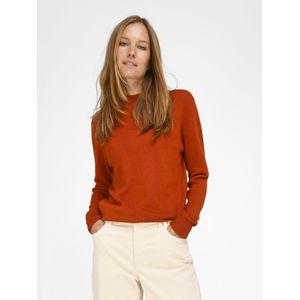 Trui zijde + kasjmier model Sabrina Van Peter Hahn oranje
