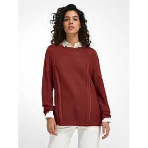 Trui ronde hals 100% katoen Van Peter Hahn rood