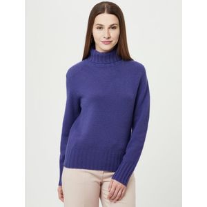 Coltrui 100% kasjmier model Bernadette Van Peter Hahn Cashmere paars