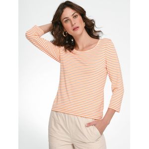 Shirt ronde hals en 3/4-mouwen Van Peter Hahn oranje