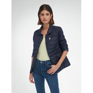 Gewatteerde jas knoopsluiting Van Peter Hahn blauw