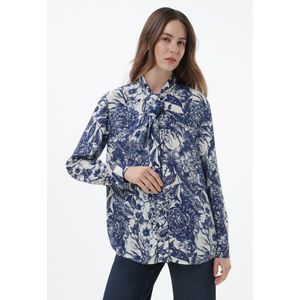 Lange blouse Van Uta Raasch blauw