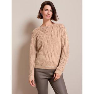 Trui ronde hals Van Peter Hahn bruin