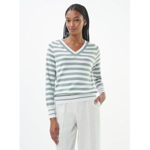 Trui V-hals 100% SUPIMA®-katoen Van Peter Hahn multicolour