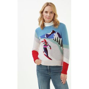 Trui ronde hals Van Peter Hahn wit