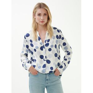 Blouse lange mouwen Van Peter Hahn blauw