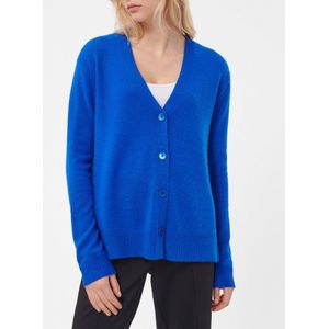 Vest 100% kasjmier Van Peter Hahn blauw