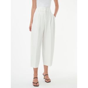 Enkellange Modern Fit-broek Van Raffaello Rossi wit