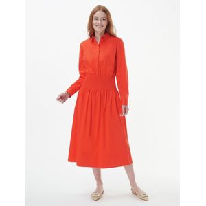 Jurk lange mouwen Van Laura Biagiotti Roma rood