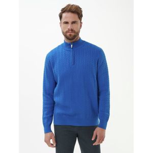 Gebreide schipperstrui Van Louis Sayn blauw