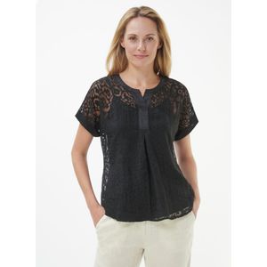 Overslagblouse Van Peter Hahn zwart