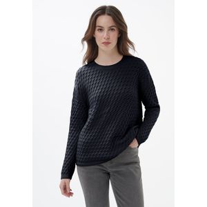 Trui ronde hals Van Peter Hahn blauw